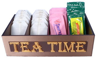 ''TEA TIME'' Tea Bag Caddy & Organizer / Small Packets