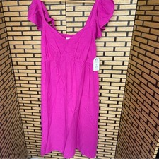 Time And Tru Fuchsia Midi Dress Size XXL