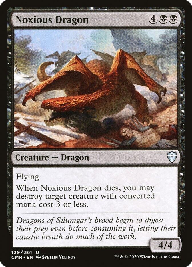 Noxious Dragon 139 Uncommon Commander Legends Magic: The Gathering Near Mint