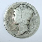 1917-D LIBERTY MERCURY 90% SILVER DIME CIRCULATED COIN #5300
