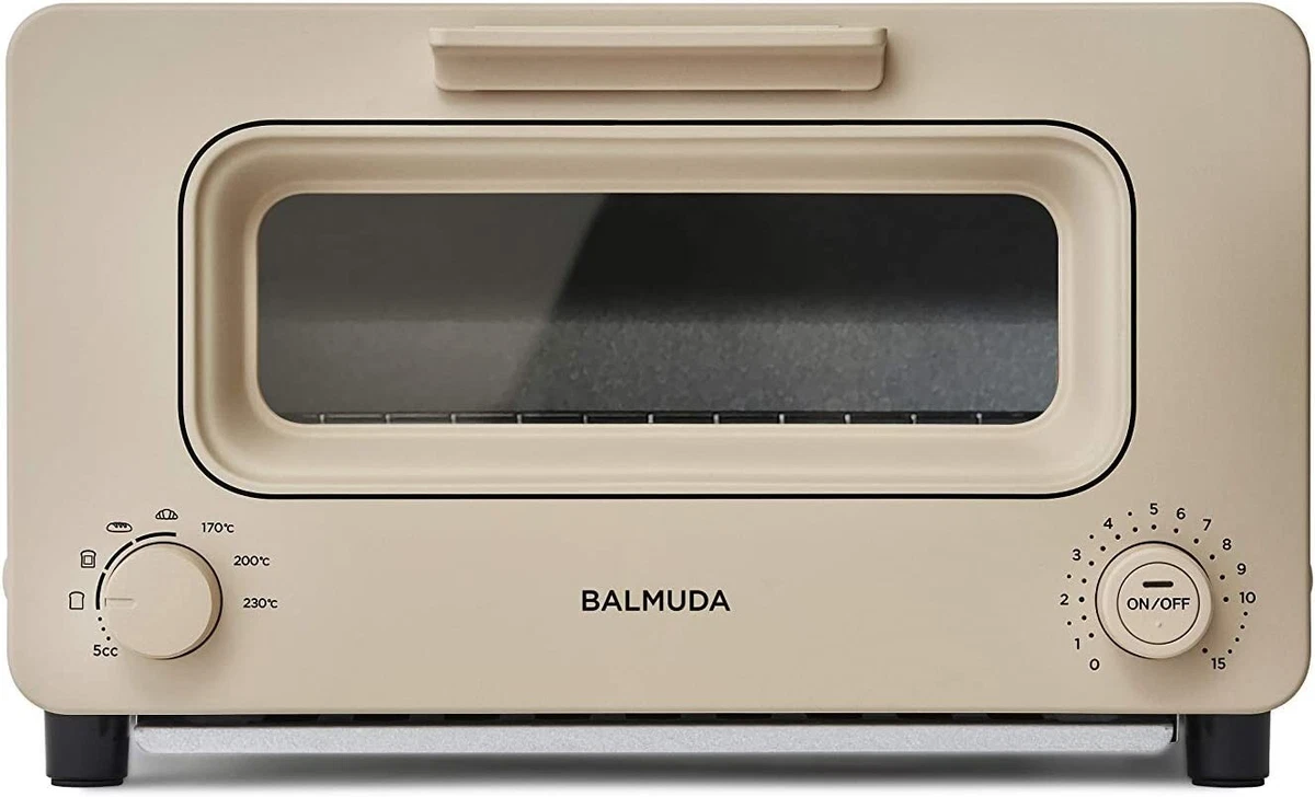 BALMUDA The Toaster Steam Oven Toaster K05A-BG Beige AC100V Japan NEW  4560330110153