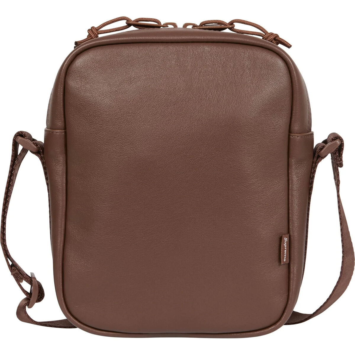 Supreme Leather Shoulder Bag Black Brown Green 3colors FW24 Supreme Leather Shoulder Bag Black Brown Green 3colors FW24