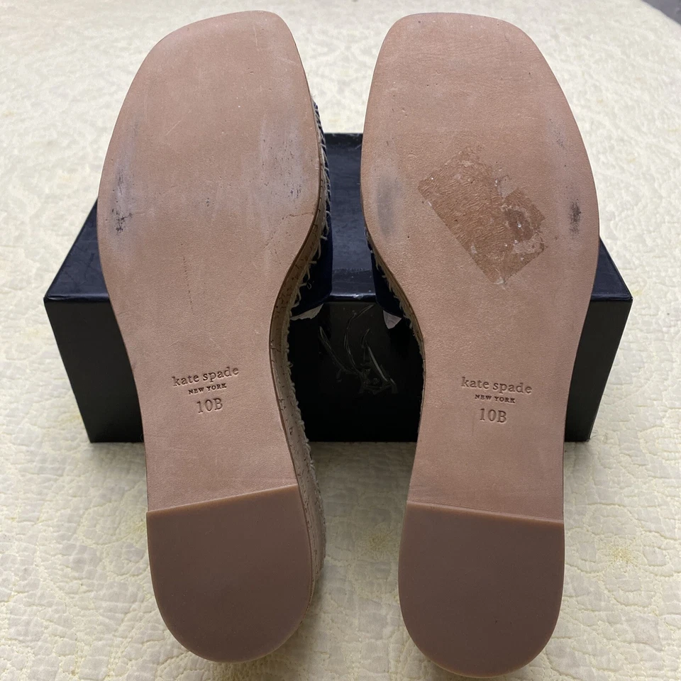 Sandalias de gamuza Kate Spade Cosette de plataforma sin cordones para mujer talla 10B nuevas sin caja Foto 4 de 4