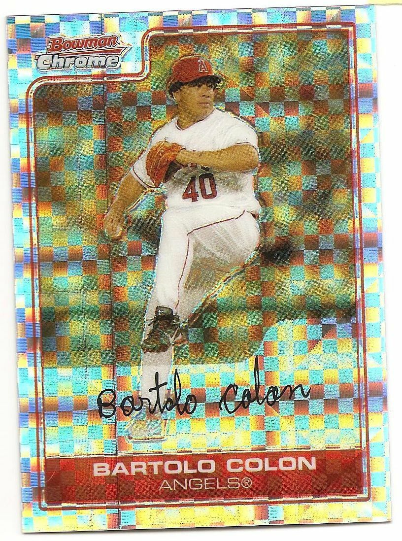 2006 Bowman Chrome Bartolo Colon XFractor #149/250 A's #195 | eBay