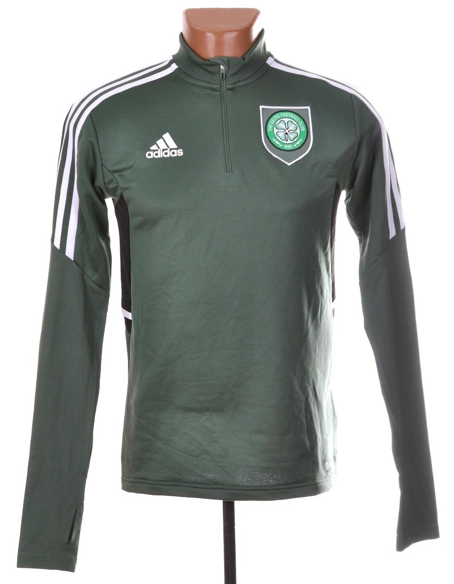 CELTIC 2022/2023 TRAINING FOOTBALL 1/3 ZIP TOP JERSEY ADIDAS SIZE