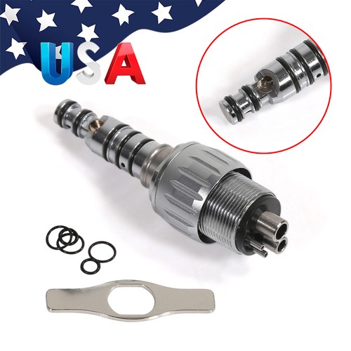 NSK/KAVO Style Dental Quick Coupler 4 Hole Coupling USA - Picture 11 of 39