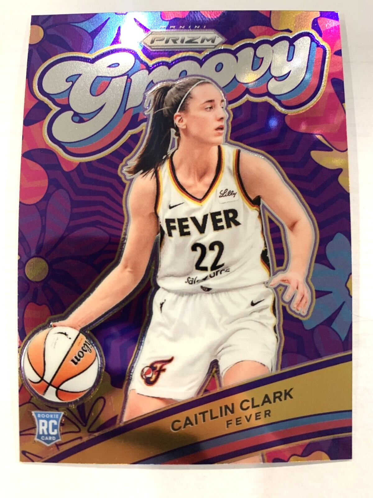 2024 WNBA Panini Prizm Groovy! #13 Caitlin Clark! Pack Fresh!