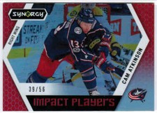17/18 UD SYNERGY HOCKEY IMPACT PLAYERS RED PARALLEL CARDS IP-XX U-Pick From List