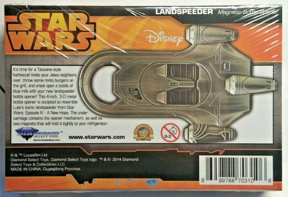 Star Wars Landspeeder Bottle Opener 703106, Entertainment Earth Exclusive - Image 3 of 3