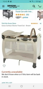 travel cot system