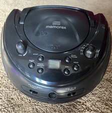 Memorex MP3221 AM/FM Radio/CD Player/Aux. Portable Boombox W/Power Cord Working