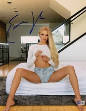 Hot Sexy Emma Hix Signed 11x14 Photo Adult Star Authentic Autograph Beckett