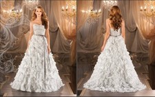 Martina Liana Wedding Dress 377, Ivory, Size 10