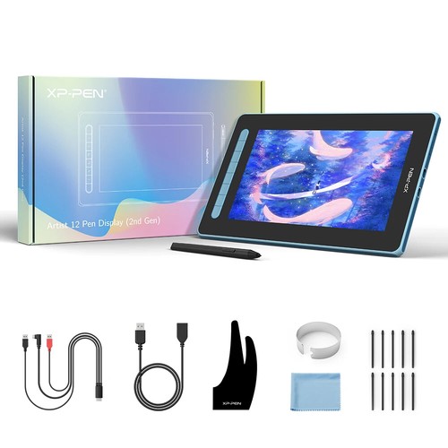 12 Pen Graphic Tablet Monitor Drawing Tablet 127% SRGB 8192 Level with 8 Key - 第 6/22 張圖片