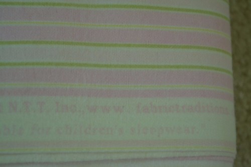 By 1/2 Yd, Pink & Green Striped Quality Flannel, Fabric Traditions, M5311 - Picture 7 of 7
