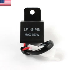 Electronic LED Flasher Relay 2-Pin FIX Motorcycle Turn Signal Bulbs Hyper Flash