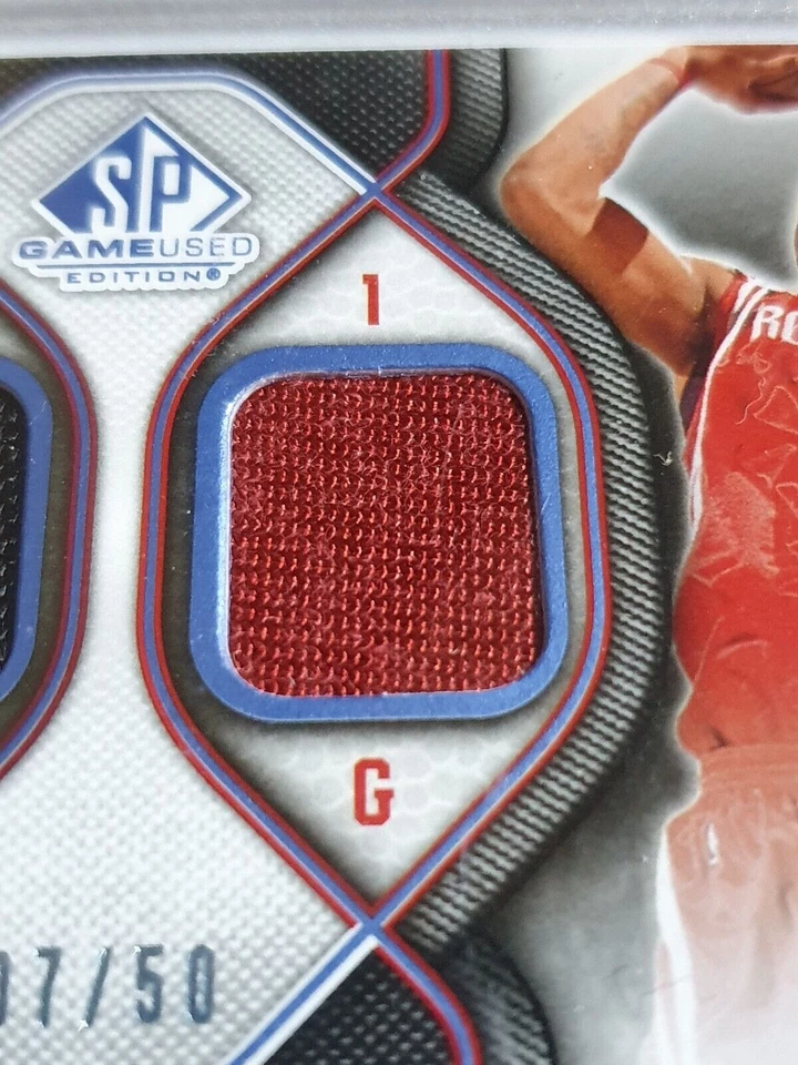 Camiseta deportiva 2009 SP usada en juegos Dwyane Wade Tracy McGrady #parche/50 usada en juegos - rara Foto 3 de 4