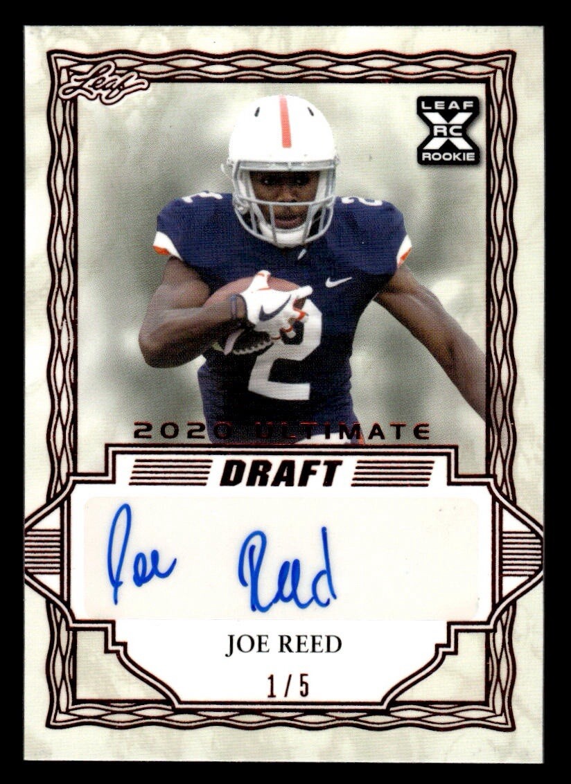 Joe Reed Leaf Ultimate Draft Autographs Xrc #BAJR3 Red
