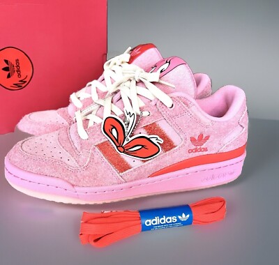 Adidas Forum Low CL Pink Dr. Suess Cindy-Lou ID8895 Grinch Size 8 Mens Shoes
