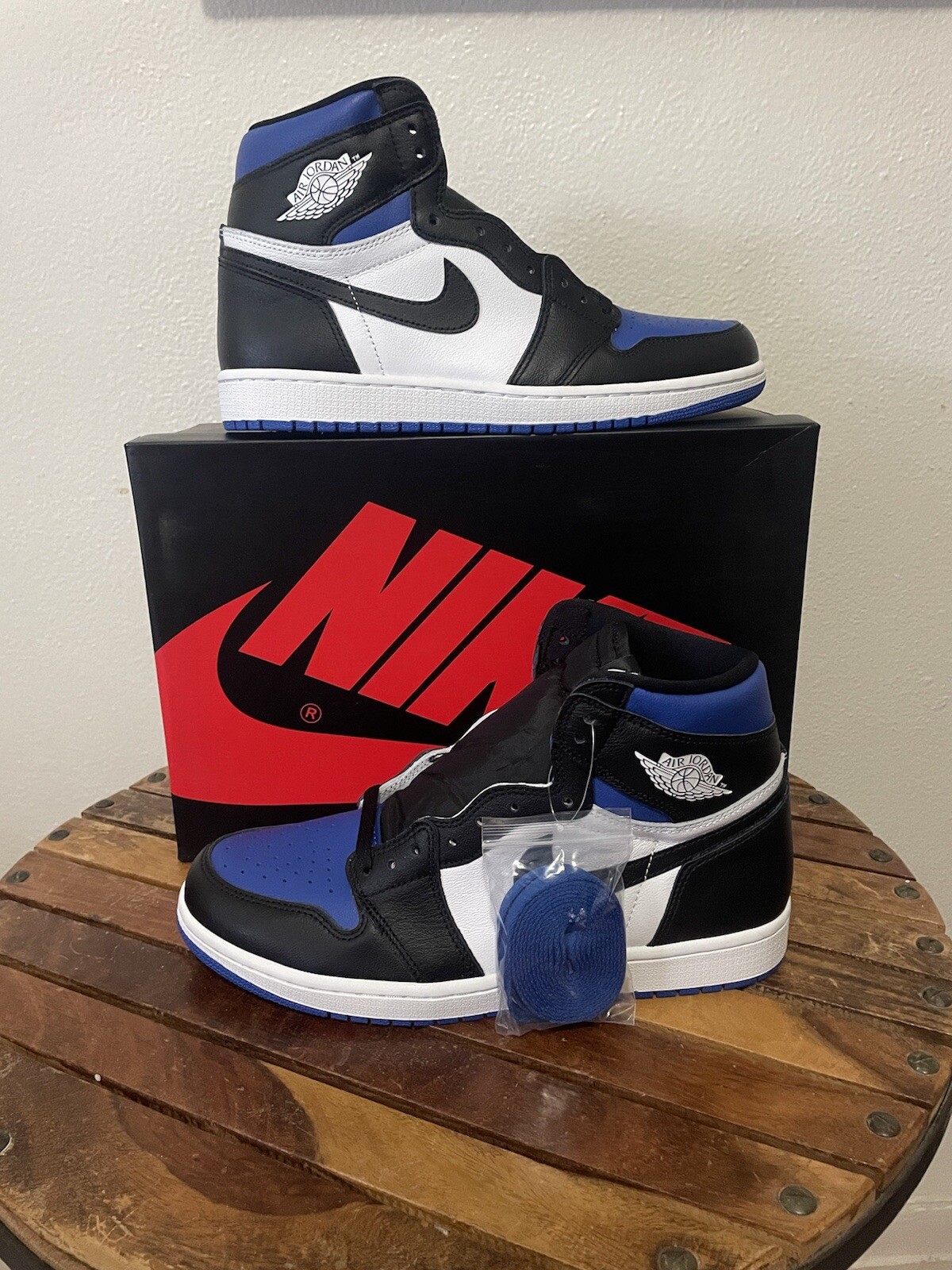 Nike Air Jordan Retro 1 High OG Royal Toe Size 10.5 for sale online | eBay