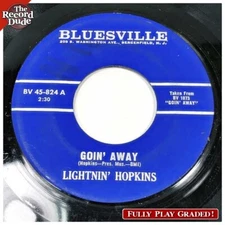 LIGHTNIN’ HOPKINS "Goin’ Away / Better Stop Her" BLUESVILLE Texas blues 45 Hear!