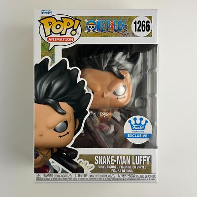 Funko Pop SNAKE-MAN LUFFY METALLIC Funko Shop Exclusive ONE PIECE 1266 NEAR MINT