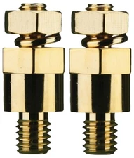2 Lot The Install Bay GM38 Shiny Brass Side Post Battery Terminal Adapters