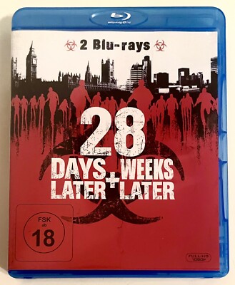 28 DAYS LATER + 28 WEEKS LATER - UNCUT FSK 18  2-DISC DOPPEL BLU-RAY - RARITÄT