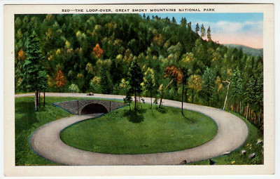 Postcard ''The Loop-Over, Great Smoky Mountains National Park''