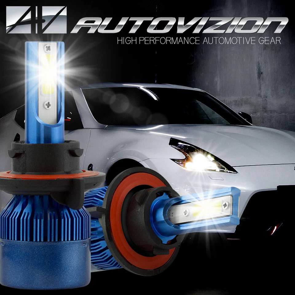 Kit de faros LED HID AUTOVIZION H13 9008 blanco para Mercury Monterey 2004-2007 Foto 2 de 4