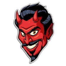 Red Devil Vinyl Sticker - SELECT SIZE