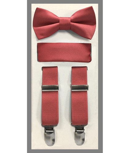 Kid's Boy's Brand Q Suspender clip on, bow-tie & pocket square/hankie - Picture 5 of 9