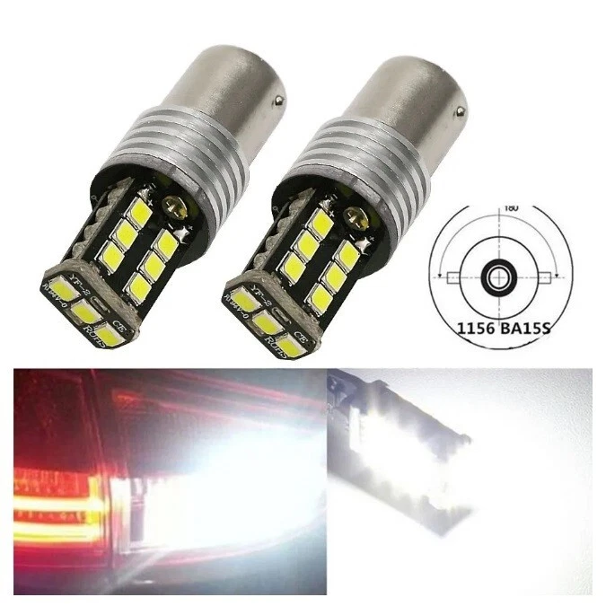 15 LED REVERSING BULBS BA15S P21W ALFA ROMEO SPIDER 6000K CANBUS NO ERROR - Image 3 of 4