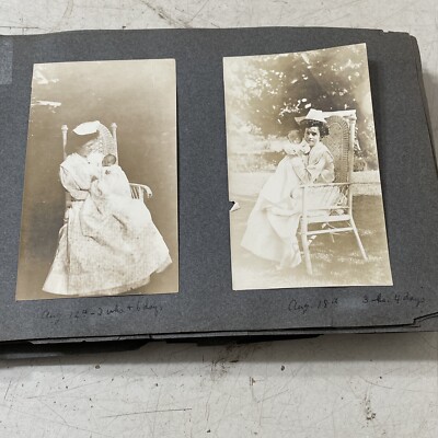 Antique Photo Album 150+ Photos Young Girl 2 Weeks to 8 years Mahwah Ardsley NY