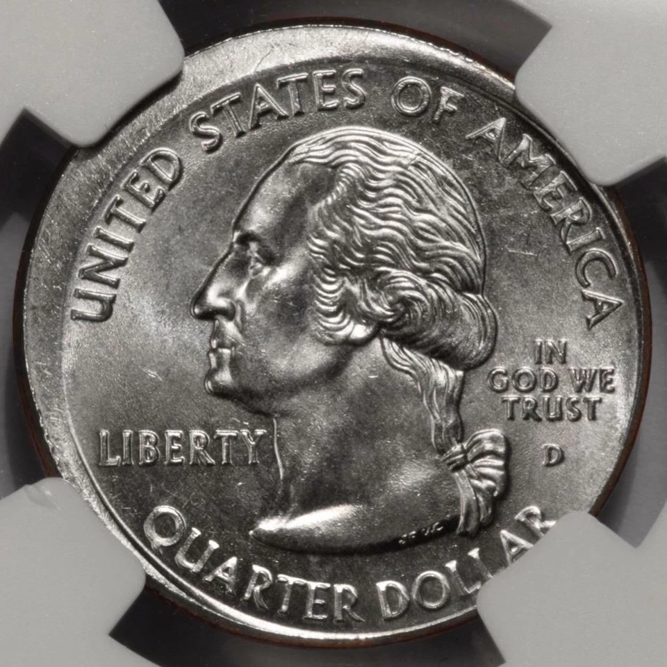 2006 D NGC MS66 Uncentered Broadstruck Nebraska Quarter Mint Error Rare Date Wow - Image 2 of 4