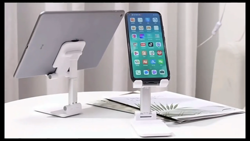 Adjustable Cell Phone Tablet Stand Desktop Holder Mount Mobile Phone iPad iPhone - Video 1 of 1