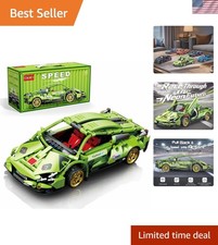 586 Pcs Pull-Back Race-Car Building Set - Perfect Birthday Gift for Ages 6+