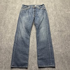 VTG Levis 501 Jeans Mens 36x34 Fits 34x33 Blue Button Fly 100 Cotton Denim