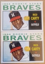 2001 TOPPS ARCHIVES #267 MILWAUKEE BRAVES RICO CARTY [2] 1964 MINT 03826
