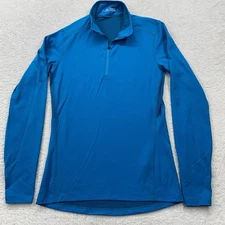 Arc'teryx Mens Blue Long Sleeve Quarter Zip Pullover Size Small Base Layer