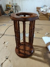 Teakwood 15'' Walking Cane Stand Rack for Canes Sticks Golf Storage Walking
