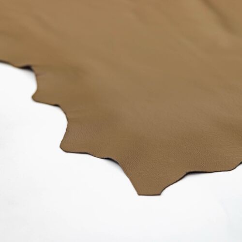 UPHOLSTERED LEATHER beige brown FURNITURE LEATHER leather cowhide real leather PM05 - Picture 4 of 7