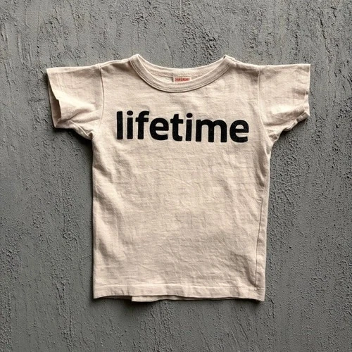 Denim & Dungaree T-Shirt Small 110CM White Lifetime Friendly Japan Baby Tee