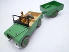 VINTAGE DINKY TOYS 340 & 341 LAND ROVER SERIES ONE & TRAILER 1950s
