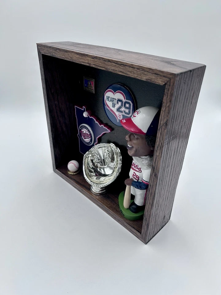 VTG Heart of 29 Rod Carew Memorabilia Wall Hanging Pin Bobblehead Glove Trophy - Image 2 of 4