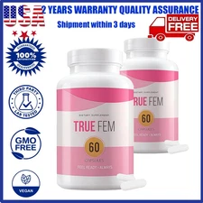 True FEM Women’s Hormonal Balance Supplement – 60 Vegan Capsules