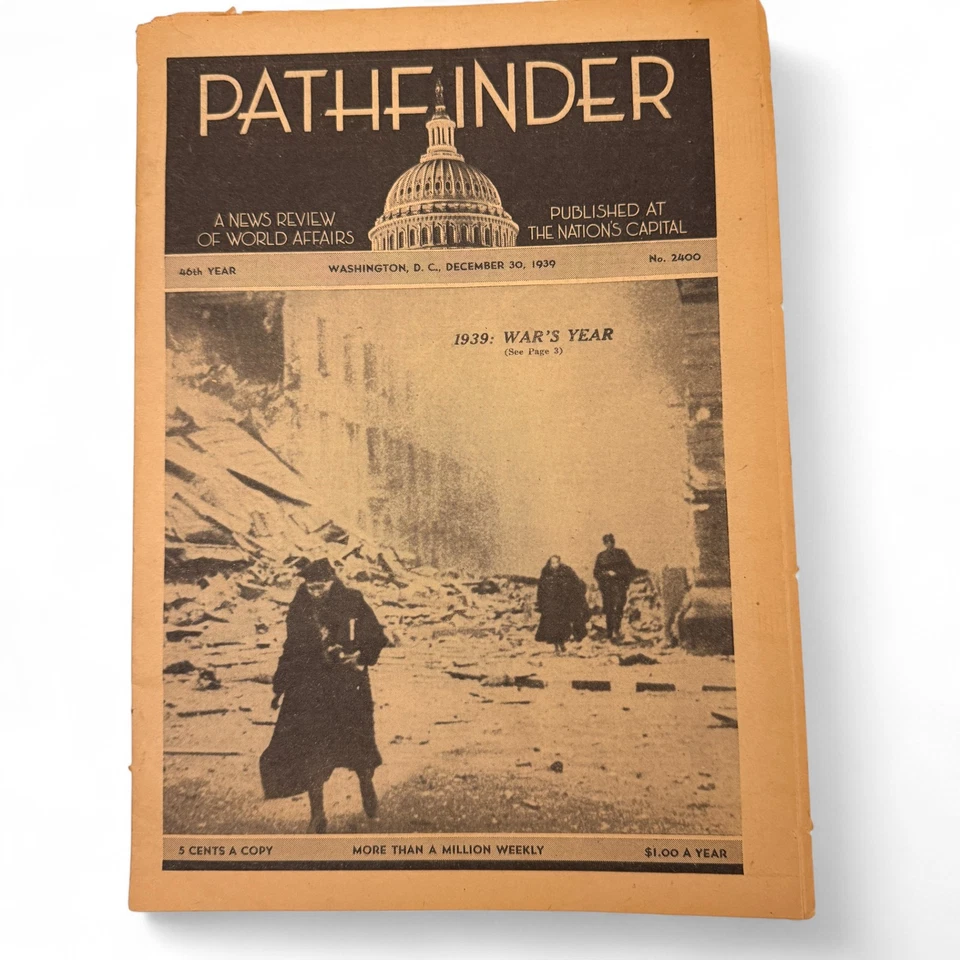 1930s Pathfinder Magazine Lot Vintage Weekly News Review Washington DC History - Image 2 of 4