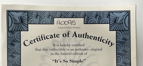Knowles Collector Plate It's So Simple with Certificate of Authenticity in Box - Picture 6 of 7
