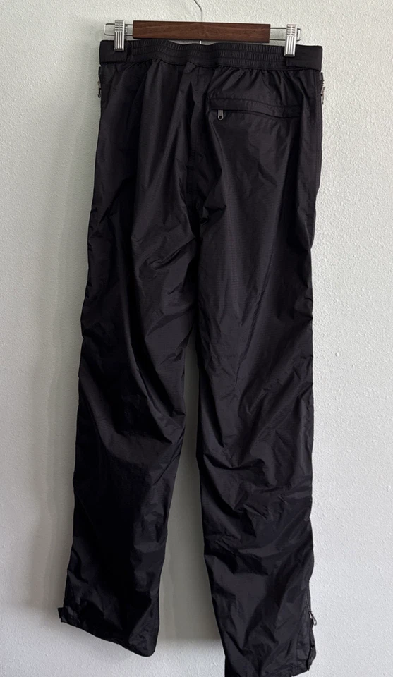 Marmot Pants Mens Medium Long PreCip Eco Full Zip Rain Waterproof Nylon Black - Image 2 of 4