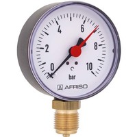 "Afriso Manometer 0-6 Bar, Senkrecht 63563 GehäUse 80Mm Durchmesser, 1/2\""